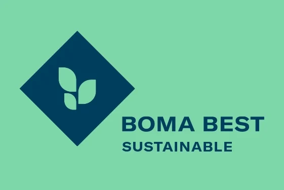 BOMA BEST - BOMA BEST Home logo on a green background.